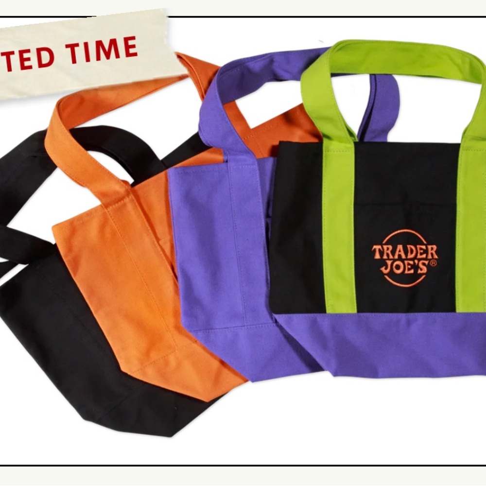 Trader Joe's Mini Tote Bags - Halloween Set Of Four